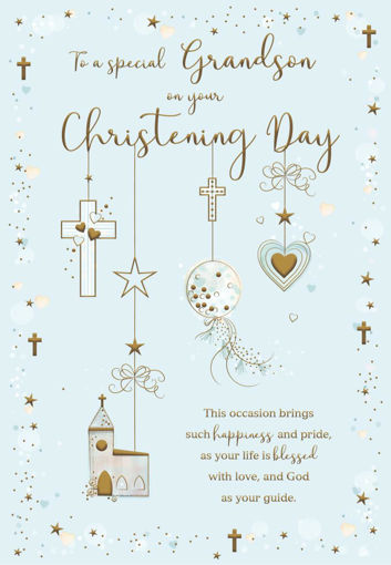 Picture of GRANDSON CHRISTENING DAY CARD